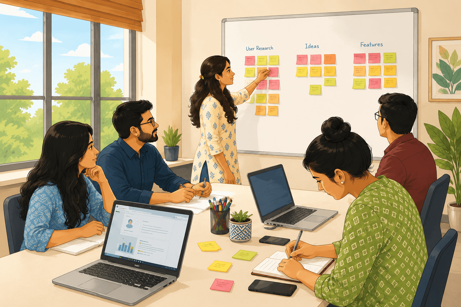 Team of lenders reviewing pre-qualified borrower profiles